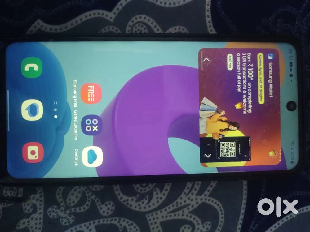 Samsung m52 5G, 128 gb, 6gb combo change