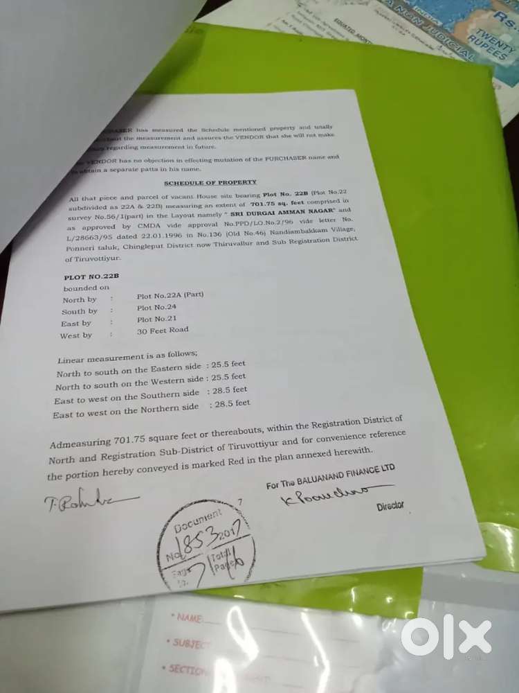 DTCP approved flat for sale in Nandhiambakkam