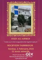 ,rock Vive farm house 24 gontas ibrahim patnam mandal manchal arutla