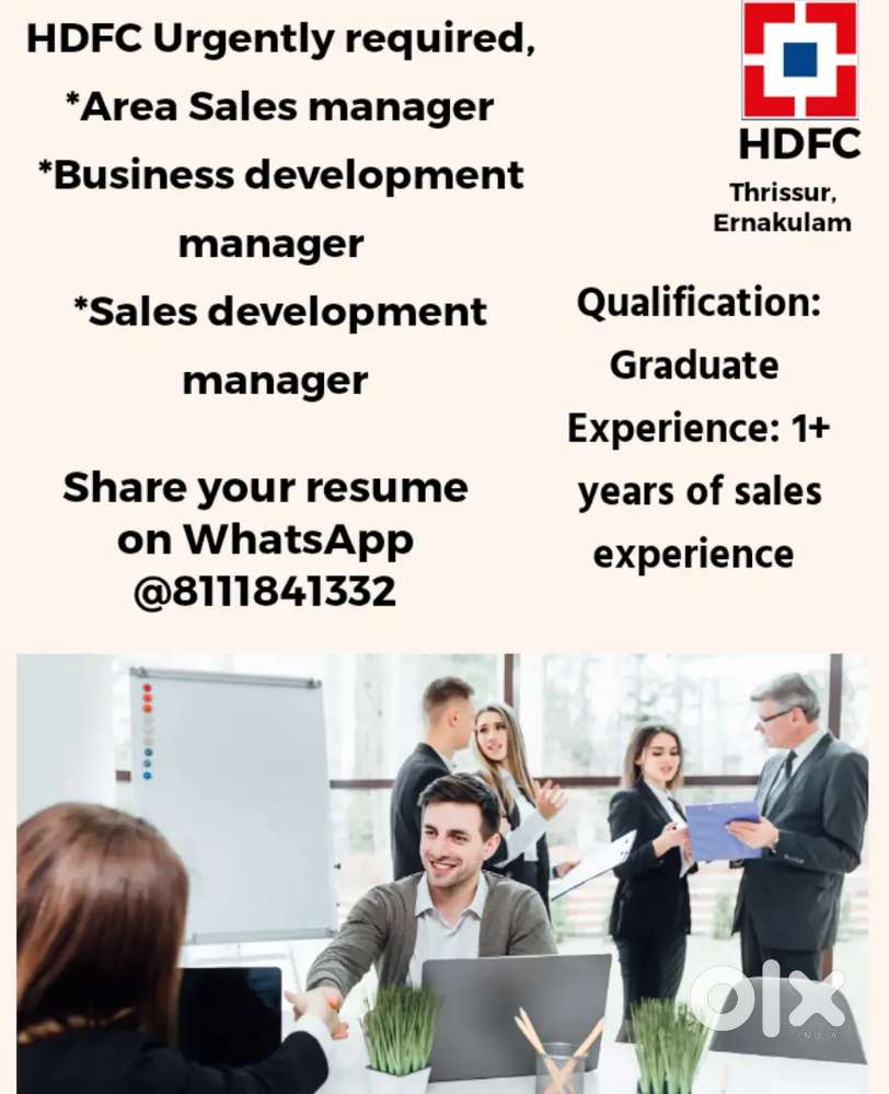 HDFC Required Sales Development Manager, Business development Manager