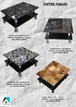 Brand new center tables 4&3 by 2  coffee table glossy with steel legs