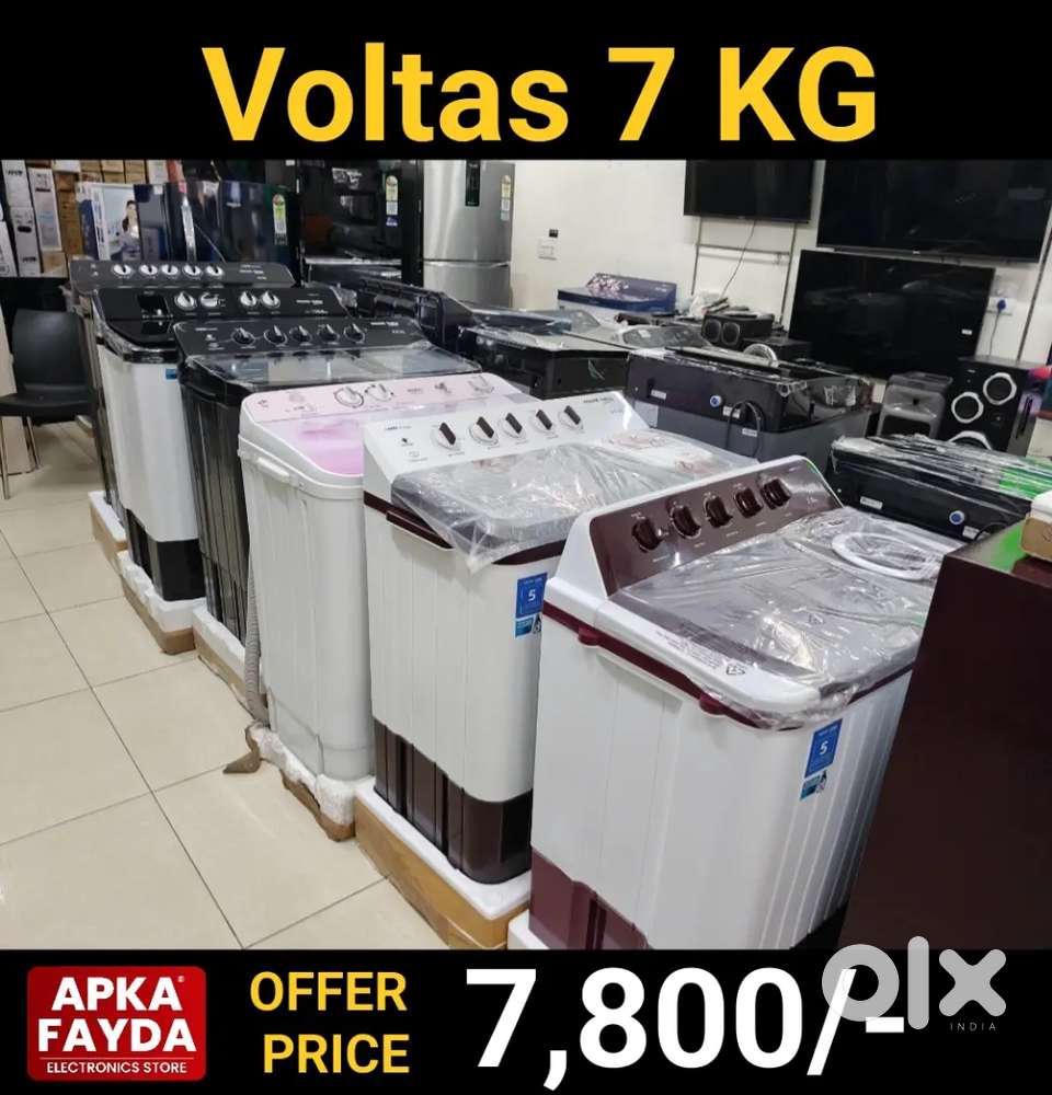 Voltas 7 kg semi auto  5 Years warranty