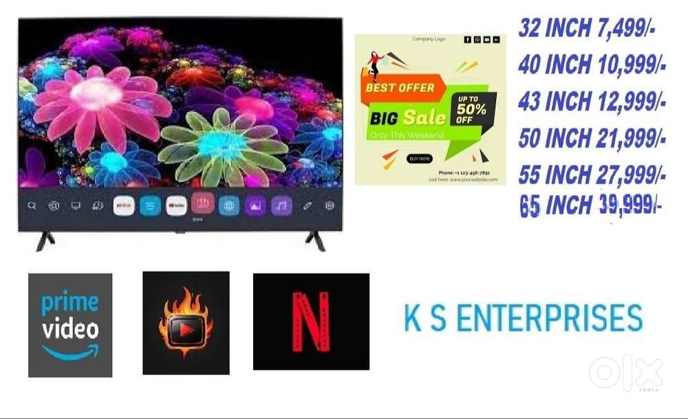 40 INCH SMART LED TV @ 10,999 /-