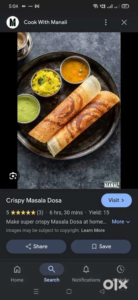 Looking dosa masters for dosa shop