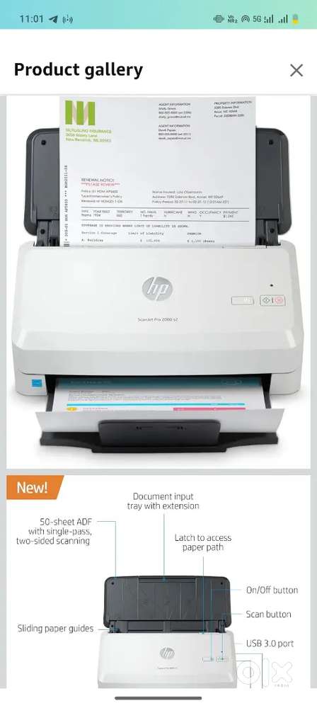 HP scanjet pro s2000 scanner