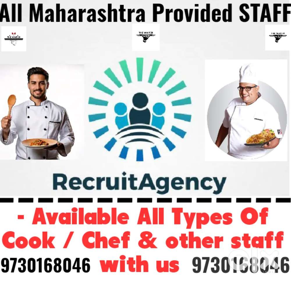We Provide :- All Types Of Kitchen Chef Cook, Master, All Over Maha.