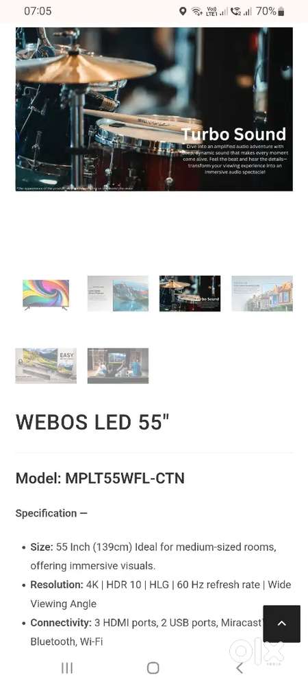 Let tv 55 4k new tv