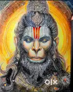Shree Hanumanji Portrait – Unique Artwork for Home Décor