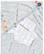 700 sqft (+150 sqft extra free side) land for sale in banaswadi