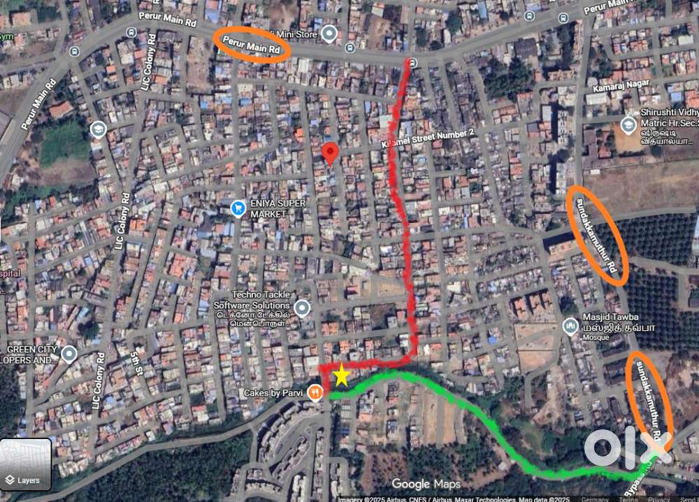 DTCP plot Selvapuram South SA Garden Opp Provident GreenPark Apartment