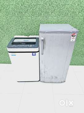 Haier 4star Single door fridge & Panasonic T/L washing machine