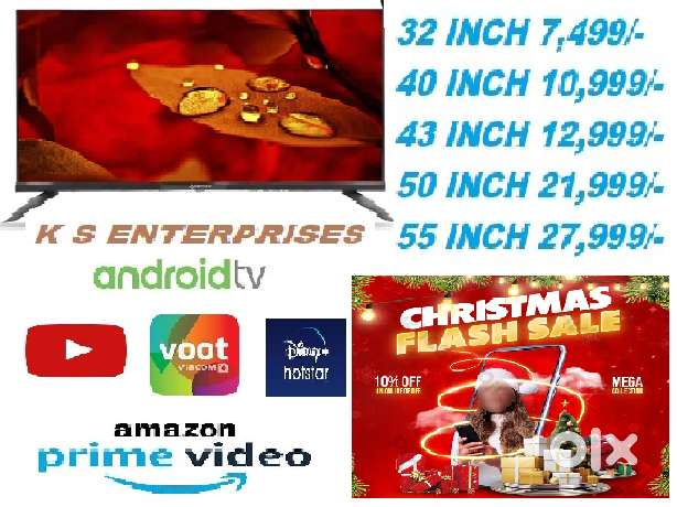 BUMPER OFFER 40 INCHES  SMART, 4K UHD LED TV IN 10,999 ONLY.