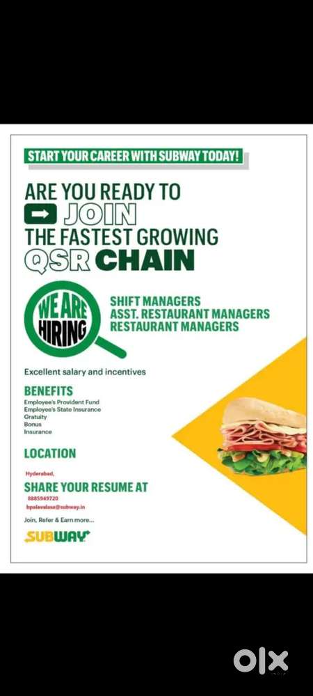 Subway restaurant