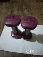 Dumbbells(1.5 +1.5 ) Not used much just purchased 2 months back