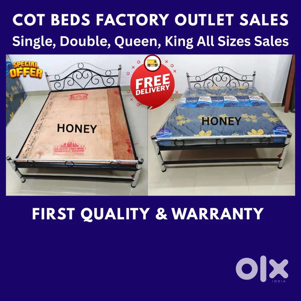 Steel Cot Bed Mattress Sales - Natural Design Higher Quality Steel