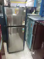 Steel colour godrej fridge