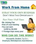 Online work , work from home, office work