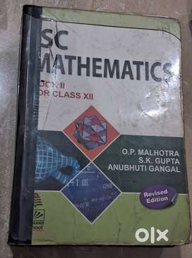 ISC Mathematics class 12th