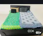 King size double bed with storage