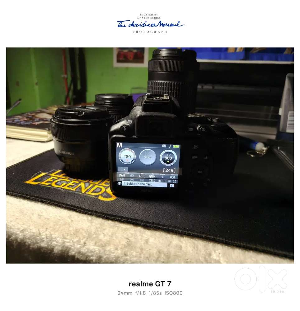 Nikon d3500 and 3 lenses