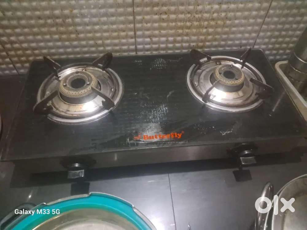 Butterfly glasstop,table clock