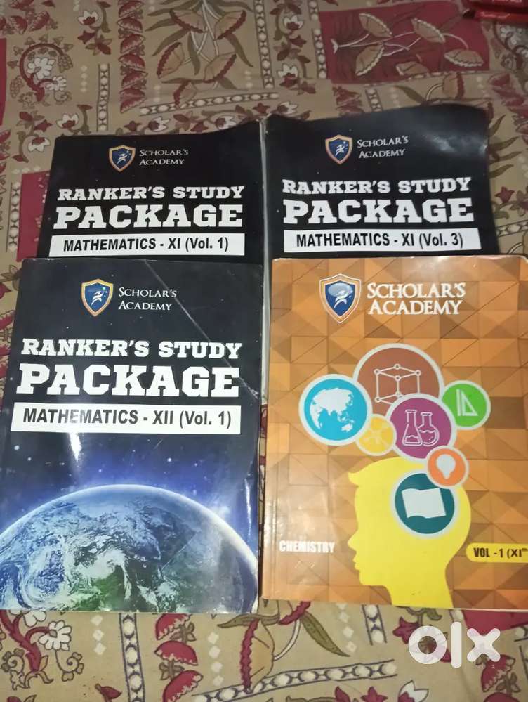 Mathematics and Chemistry JEE practice books