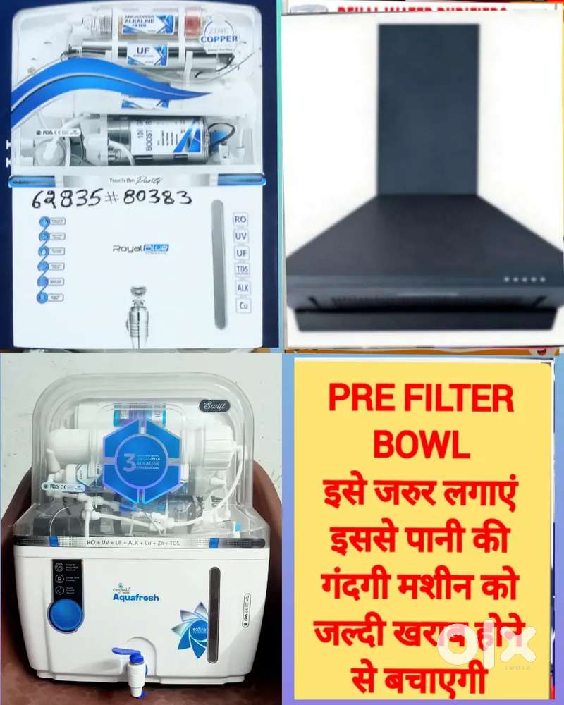 AQUA PURIFIER WATER ALKALINE RO FILTER, GEYSER, CHIMNEY SALE REPAIR