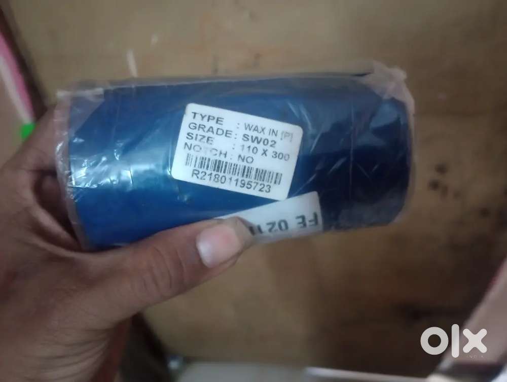 Barcode label ribbon roll