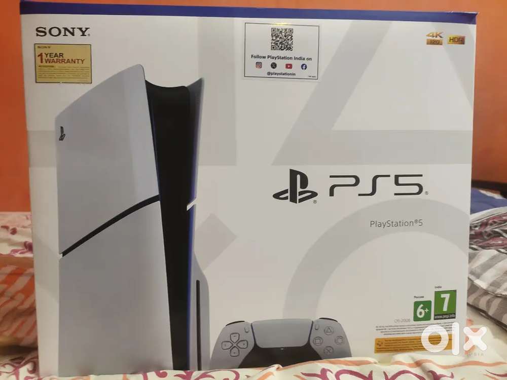 Play station 5 sealed cut only 1 year warranty