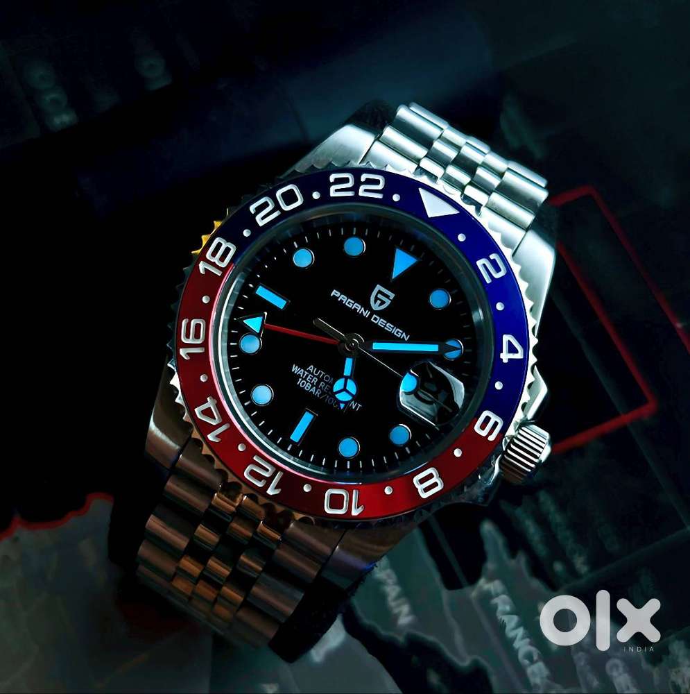 Pagani Design Pd-1662 GMT Pepsi Jubilee Bracelet