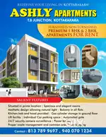 2 BHK new flat for rent at Kottarakara