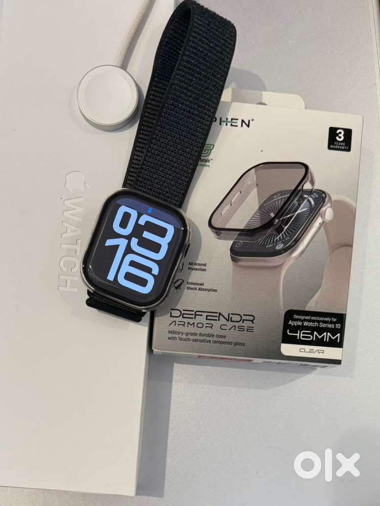 Apple Watch Series 10 - GPS 46 mm, Waranty, 3 Straps & Protective Case