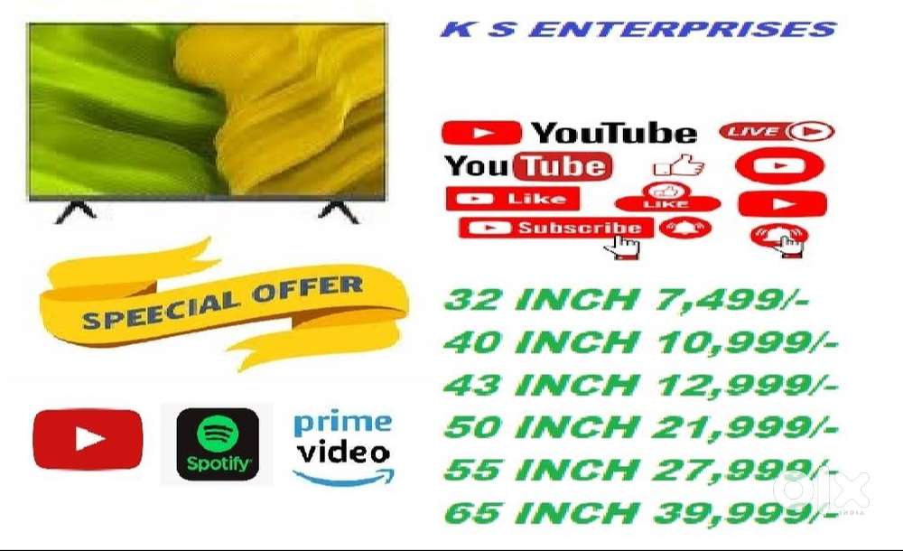 32 INCH SMART LED @ 7,499/-