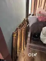 Wooden pillars