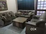 Seven seater sofa with table