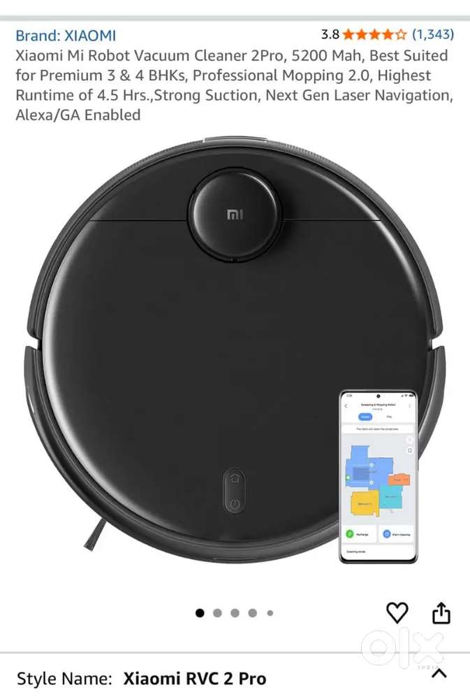 Xiaomi Mi Robot Vacuum Cleaner 2Pro, 5200 Mah for sale