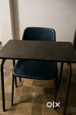 Study chair with table and green board