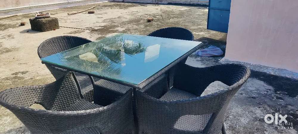 Table, chair, fryer, sandwich machine