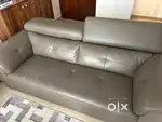 Durian 3 seater leather sofa