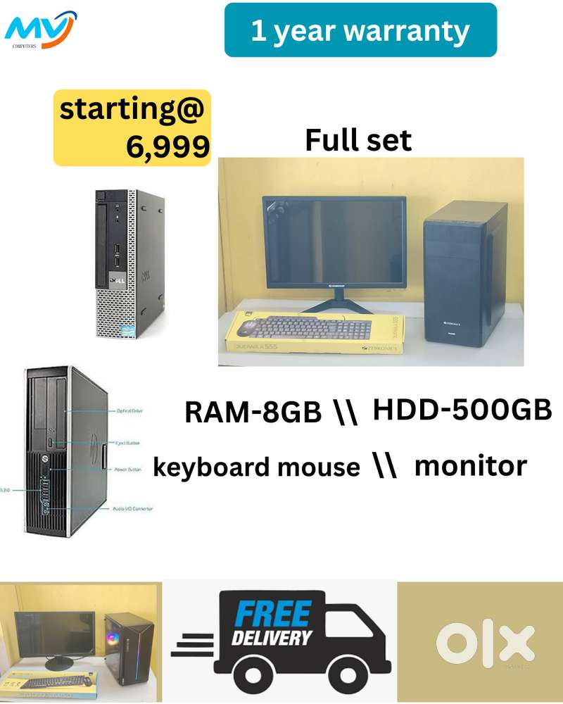 All Basic Software Loaded  Windows OS  MS Office  Adobe Reader