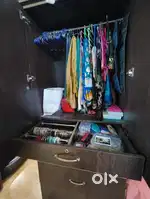 Compact Wardrobe with 3 Drawers + Bangle Organizer