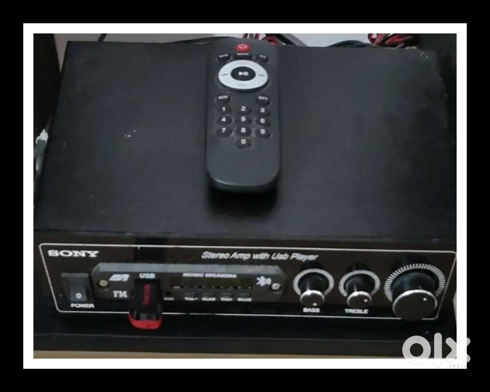 SMALL AMPLIFIER (15+15) WITH 4 OHMS TWO SPEAKERS.