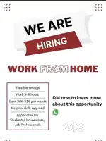 Work from home part time and full time person 5 house wife students