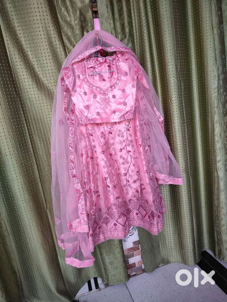 Lengha light pink color party wear