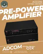 ADCOM  GTP-400 + GFA 545  PRE-POWER AMPLIFIER  CODE 9 AV STUDIO