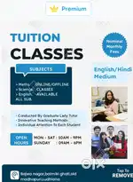 TUTION CLASSES FOR CLASS NUR TO +2