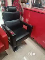 Wood partician glass door, saloon chairs ,hair wash tub