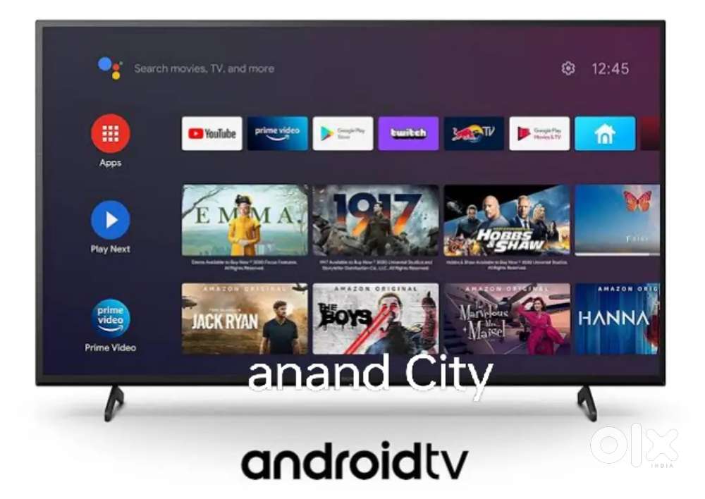 43 inch smart android frameless brand new led tv with 600 free channel