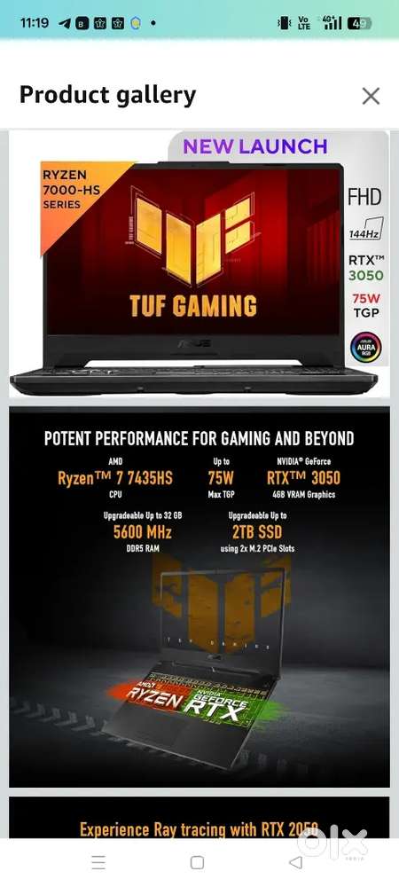 Laptop in Asus tuf a15