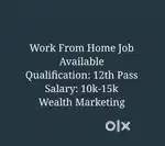 Work From Home Job Vacancy